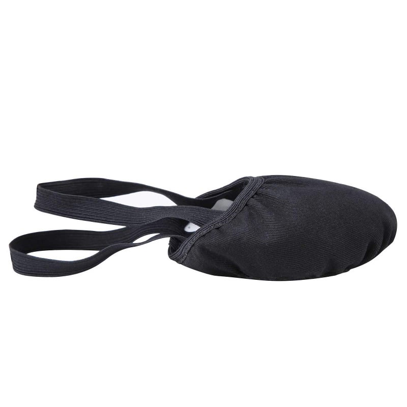 Linodes Canvas Contemporary Pirouette Lyrical Half Sole Jazz Ballet Dance Shoe Turning Shoes for Women and Girls-Black-M - Image 4